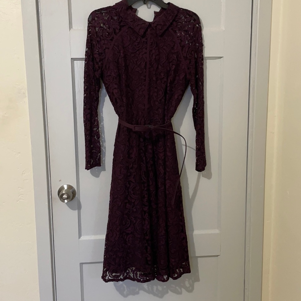 Eva mendes plum dress